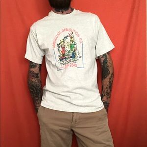 VINTAGE 90’s American Demolition Co. shirt